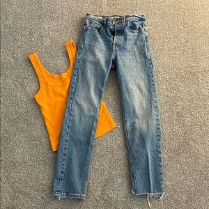 Levis wedgie straight jeans